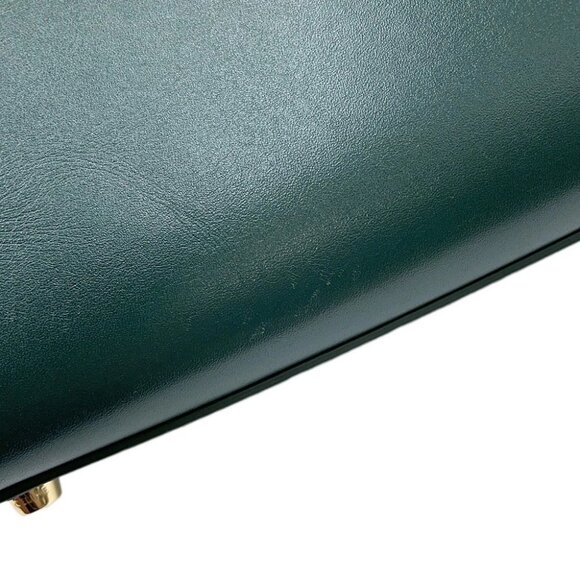 CELINE Classic 16 Seize 2-Way Handbag Leather Green 187373 - Picture 7 of 16